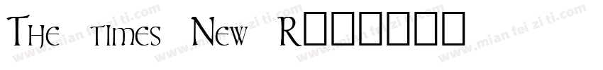 The times New R字体转换